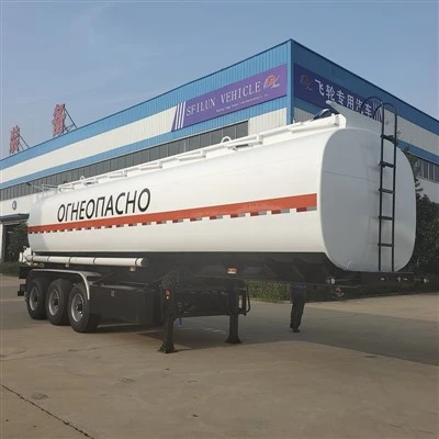 Remorque de pétrolier à carburant Tri essieu